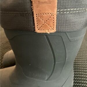 Kamik Boys Gray/green Waterproof Boots